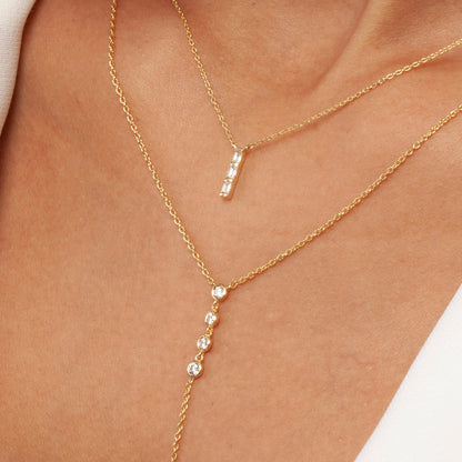 Diamond Bar Necklace