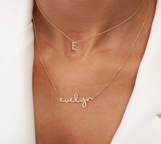 Diamond Name Necklace