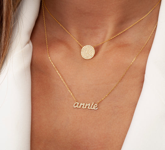 Emma Diamond Name Necklace
