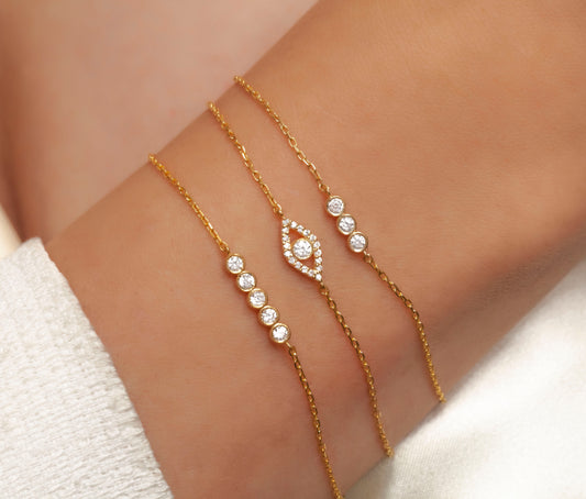 Diamond Bar Bracelet