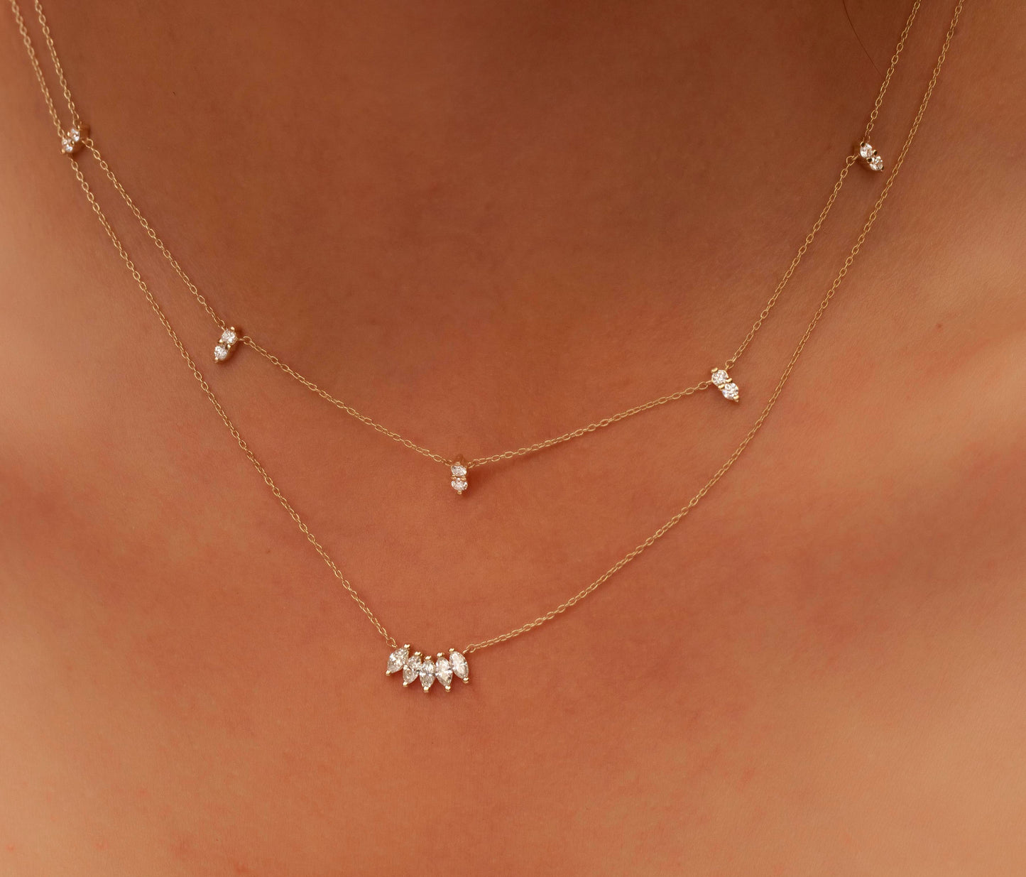 Marquise Diamond Necklace