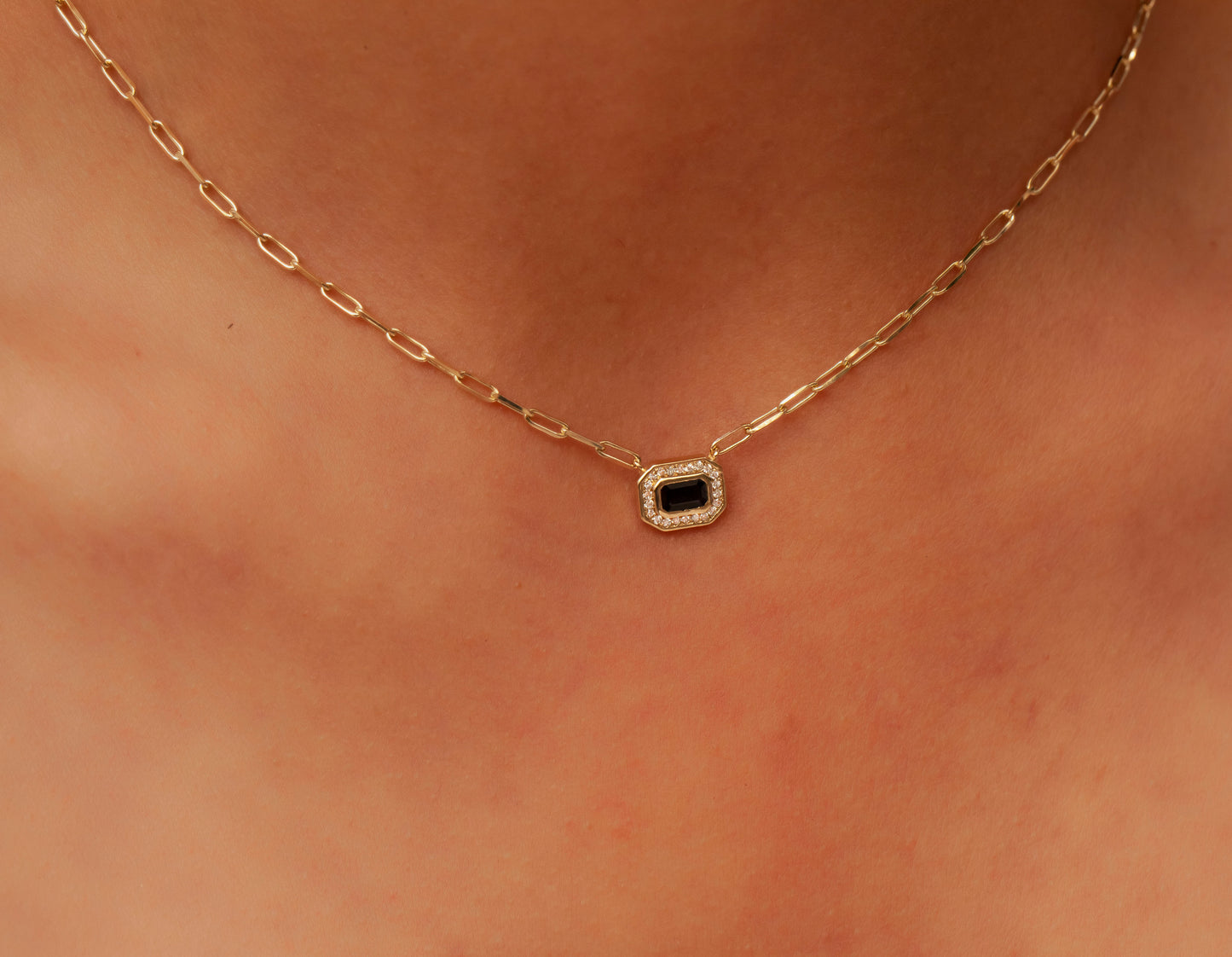 Diamond and Sapphire Necklace