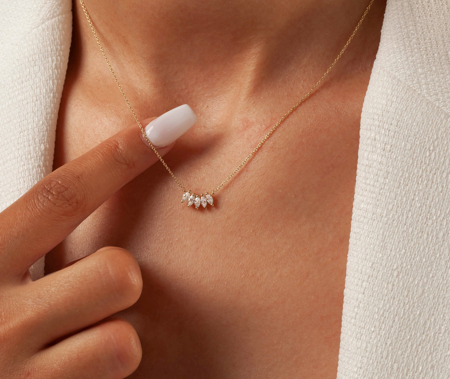 Marquise Diamond Necklace