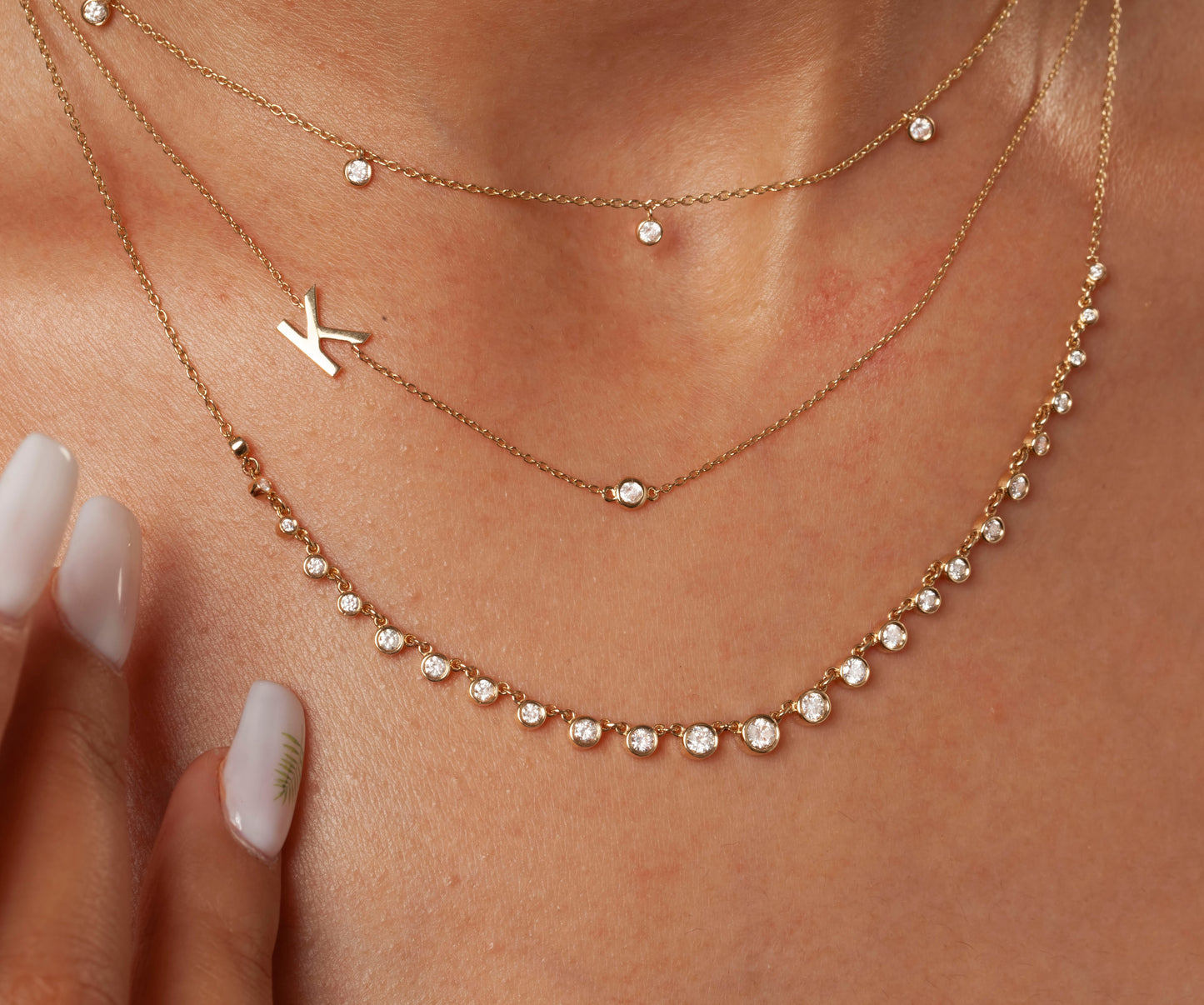 Diamond Station Necklace