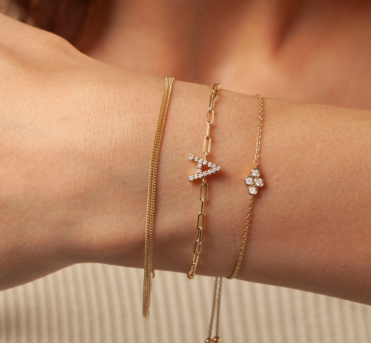 Diamond Bolo Bracelet