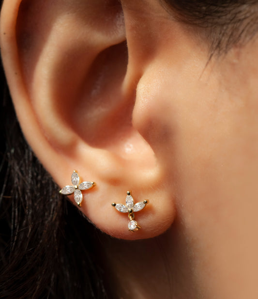 Dangling Diamond Earrings