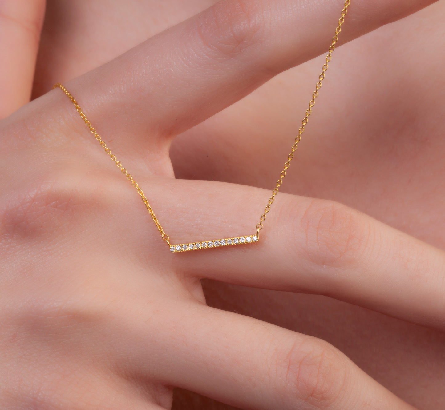 Bar Diamond Necklace