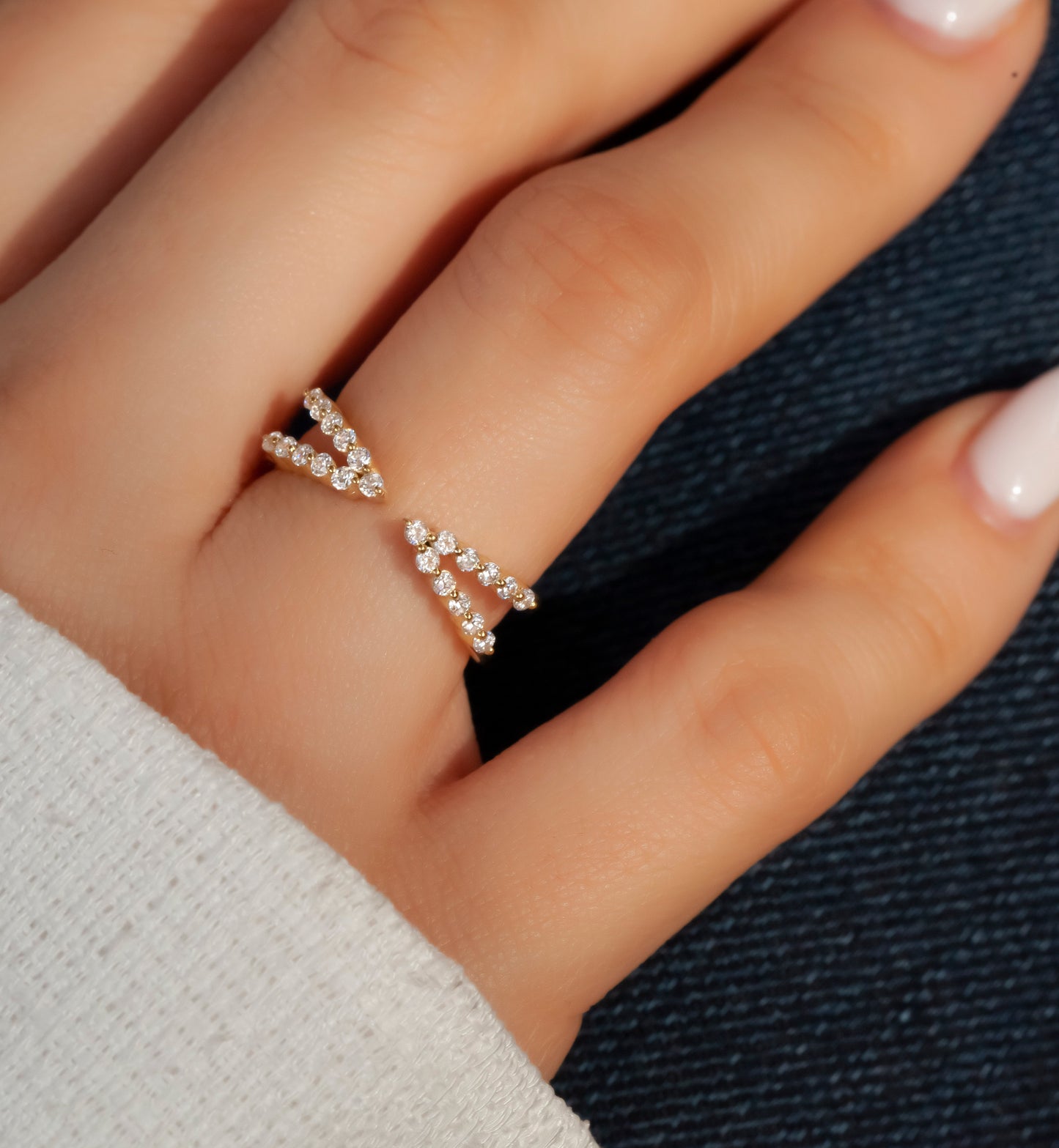 Diamond Cuff Ring