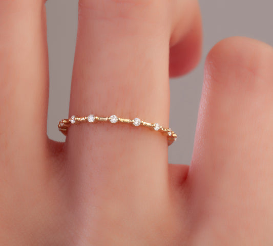9 Diamond Stacking Ring