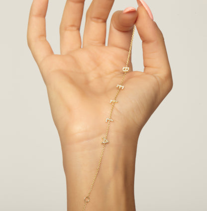 Diamond Initial Bracelet