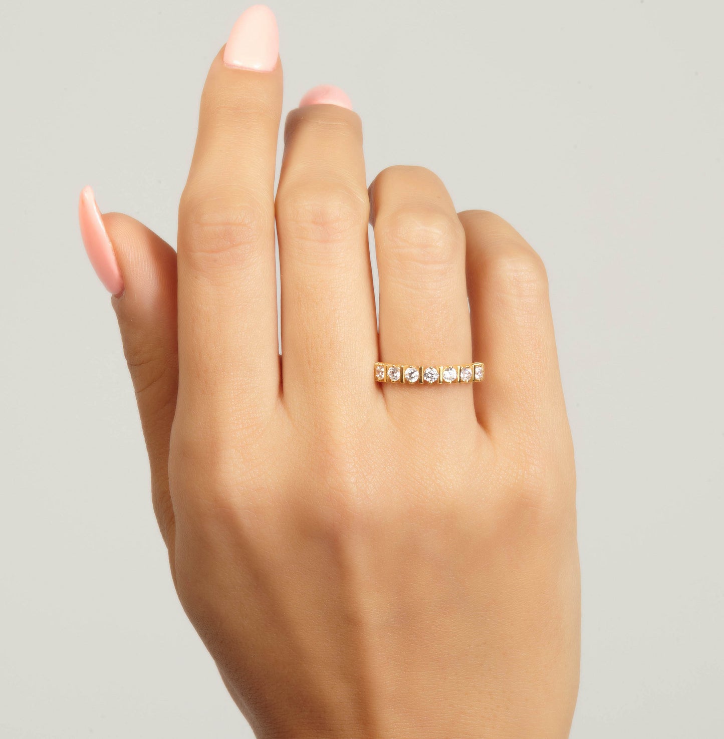 Half Eternity Diamond Wedding Band