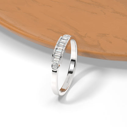 Baguette Diamond Wedding Band