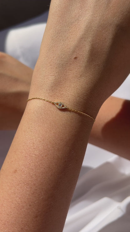 Evil Eye Diamond Bracelet