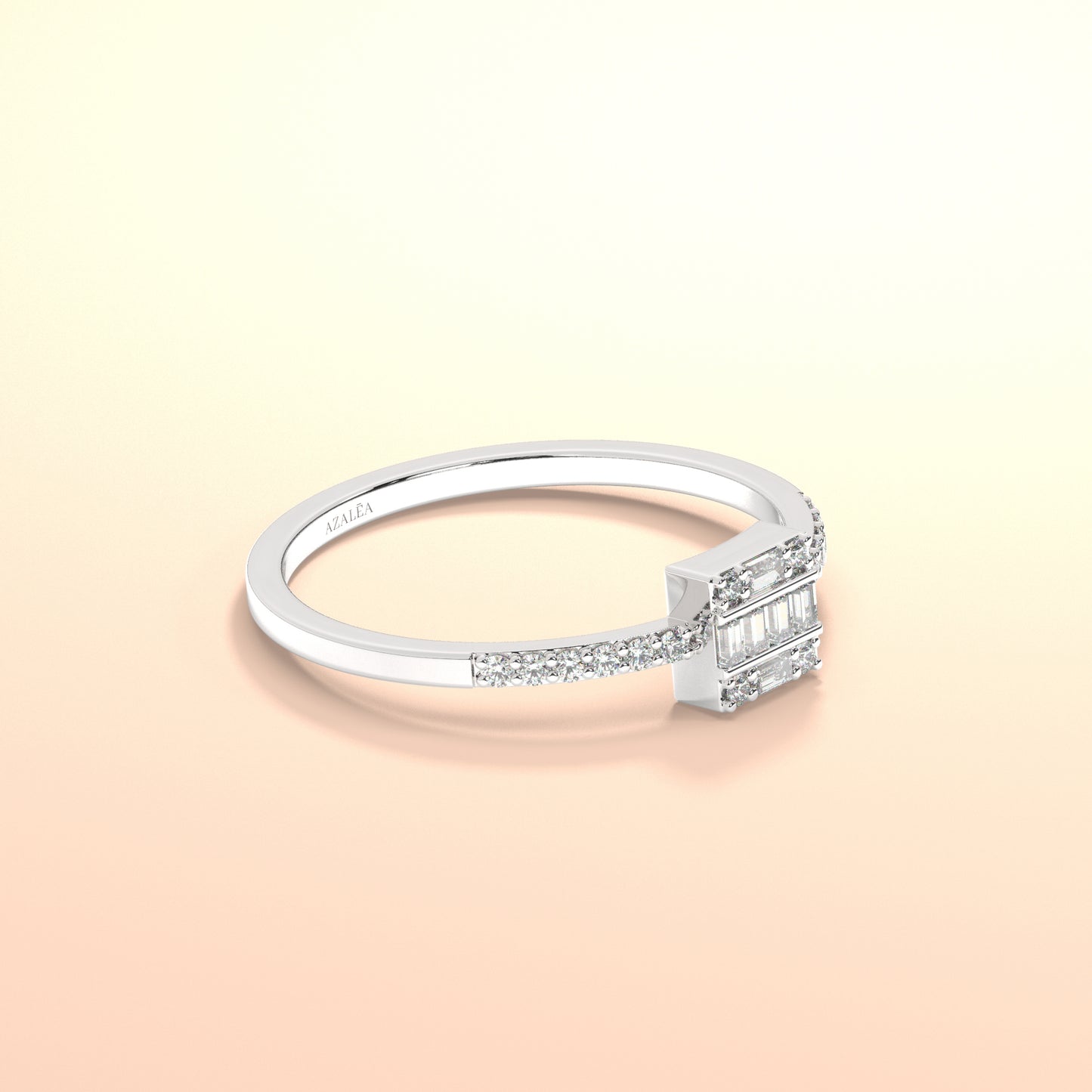 Square Baguette Diamond Ring