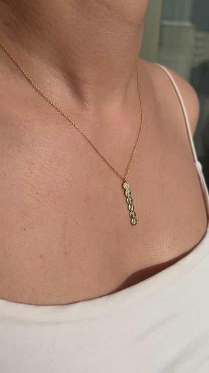 Olivia 14k Gold Personalized Initial Necklace