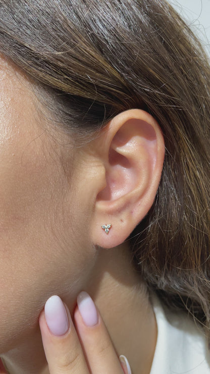 Dainty Trila Diamond Studs Earrings