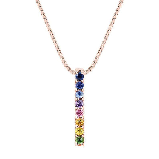 Rainbow Bar Necklace