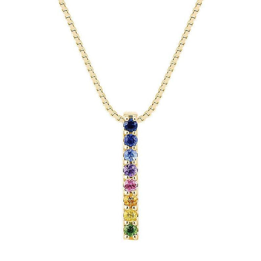 Rainbow Bar Necklace