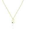 Personalized Birthstone Initial Necklace