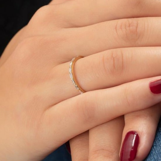 Half Eternity Baguette Diamond Ring
