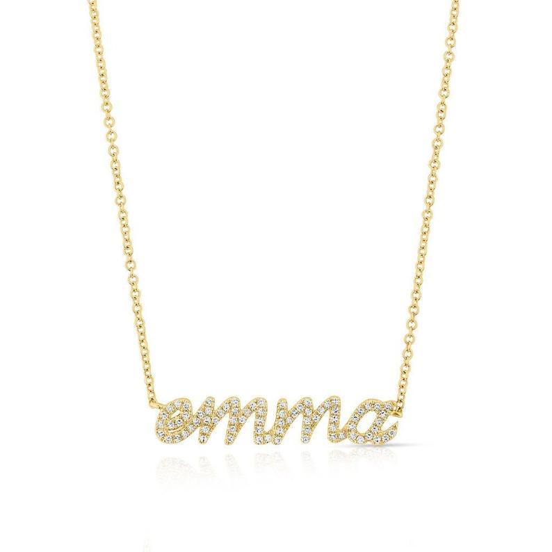 Emma Diamond Name Necklace