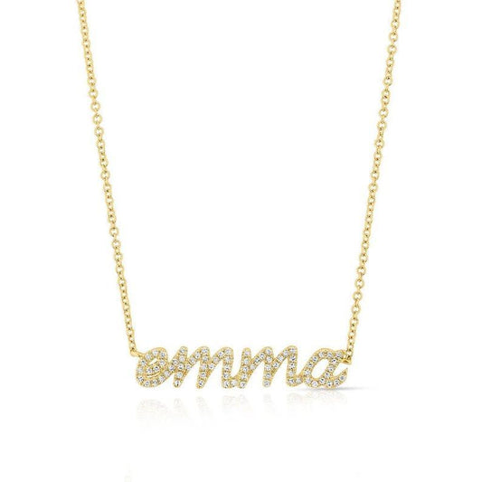 Emma Diamond Name Necklace