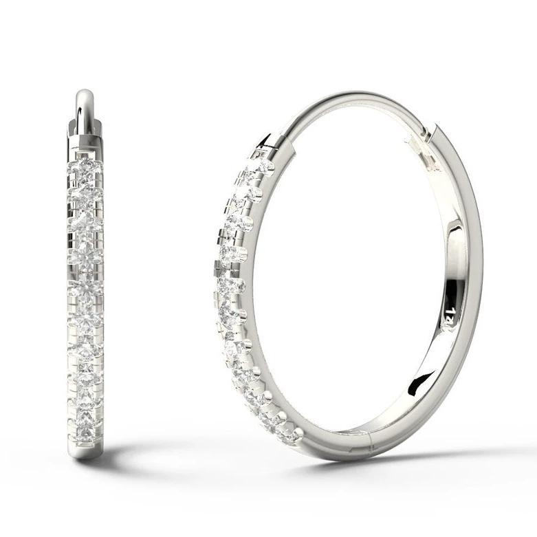 Diamond Hoop Earrings