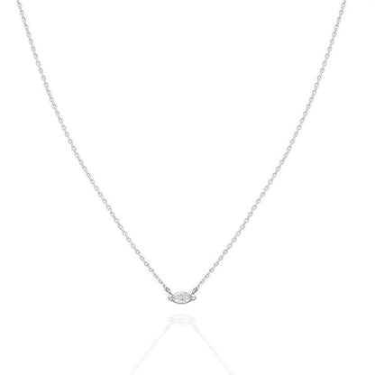 Gold Diamond Marquise Layer Necklace