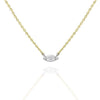 Gold Diamond Marquise Layer Necklace