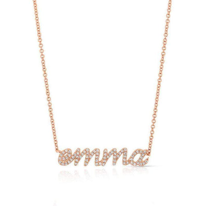 Emma Diamond Name Necklace