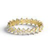 Gold Round Diamond Eternity Wedding Band