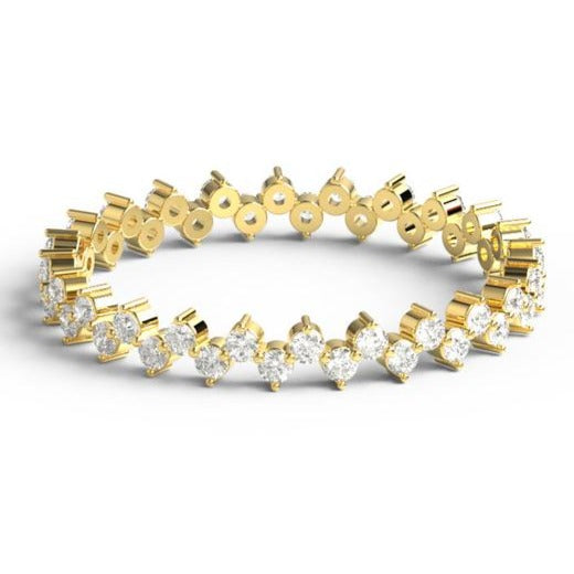 Round Diamond Eternity Wedding Band