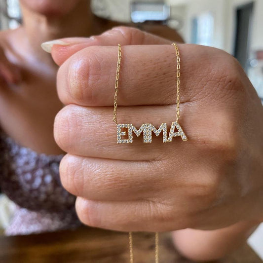 Emma Diamond Name Necklace