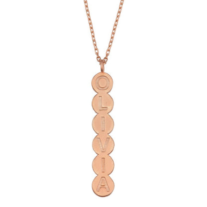 Olivia 14k Gold Personalized Initial Necklace
