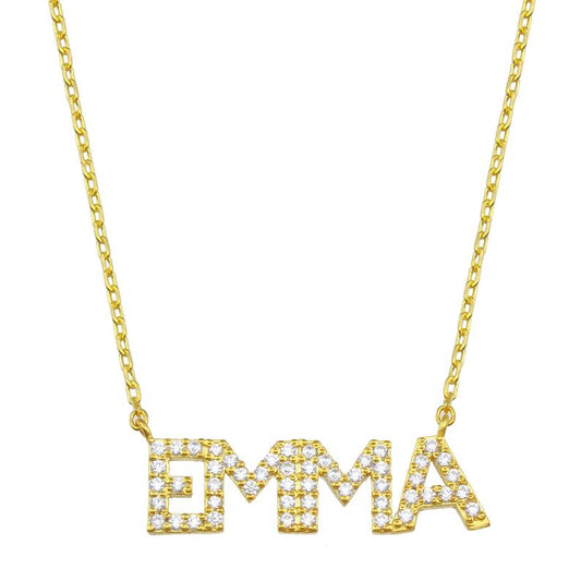 Emma Diamond Name Necklace