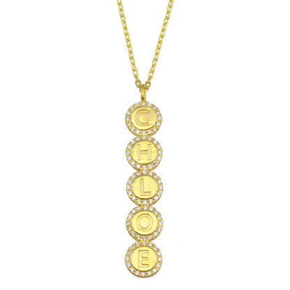 Olivia Diamond Name Necklace