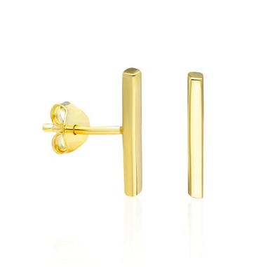 Gold Bar Studs