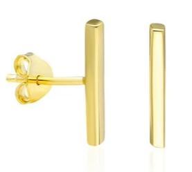 Gold Bar Studs