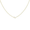Tiny Diamond Letter Necklace