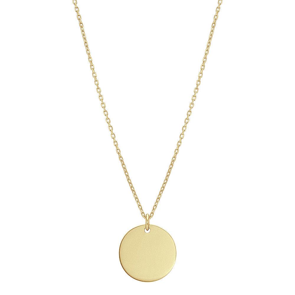 Disc Pendant Necklace