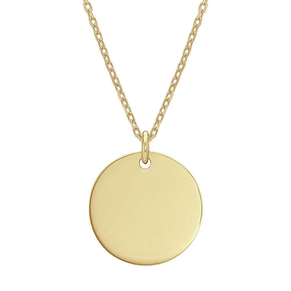 Disc Pendant Necklace