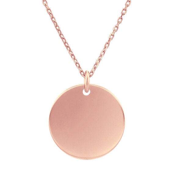 Disc Pendant Necklace