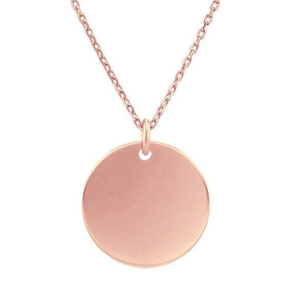 Disc Pendant Necklace