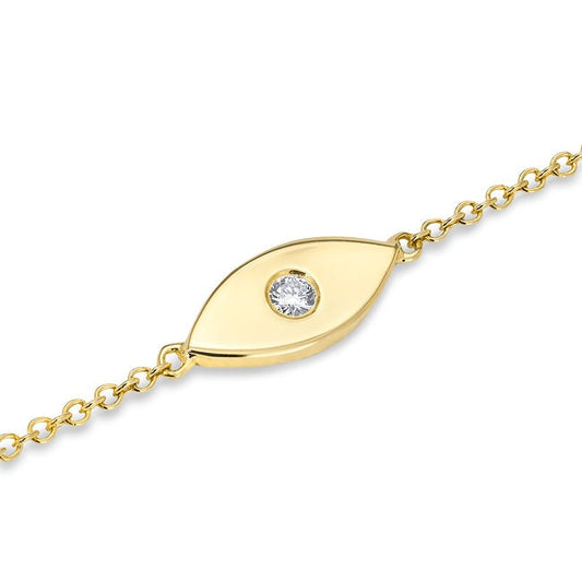 Diamond Evil Eye Bracelet