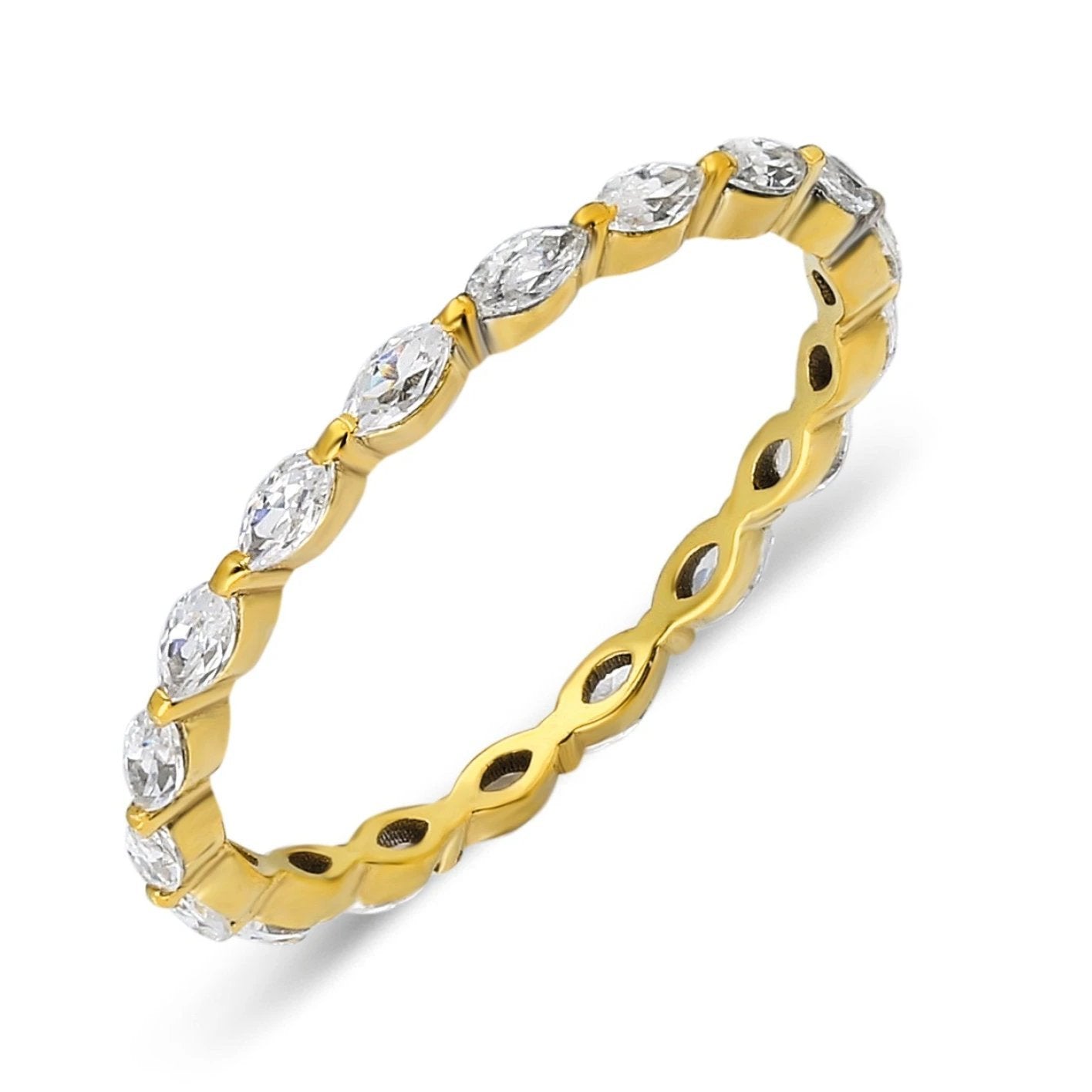 Marquise Eternity Diamond Ring