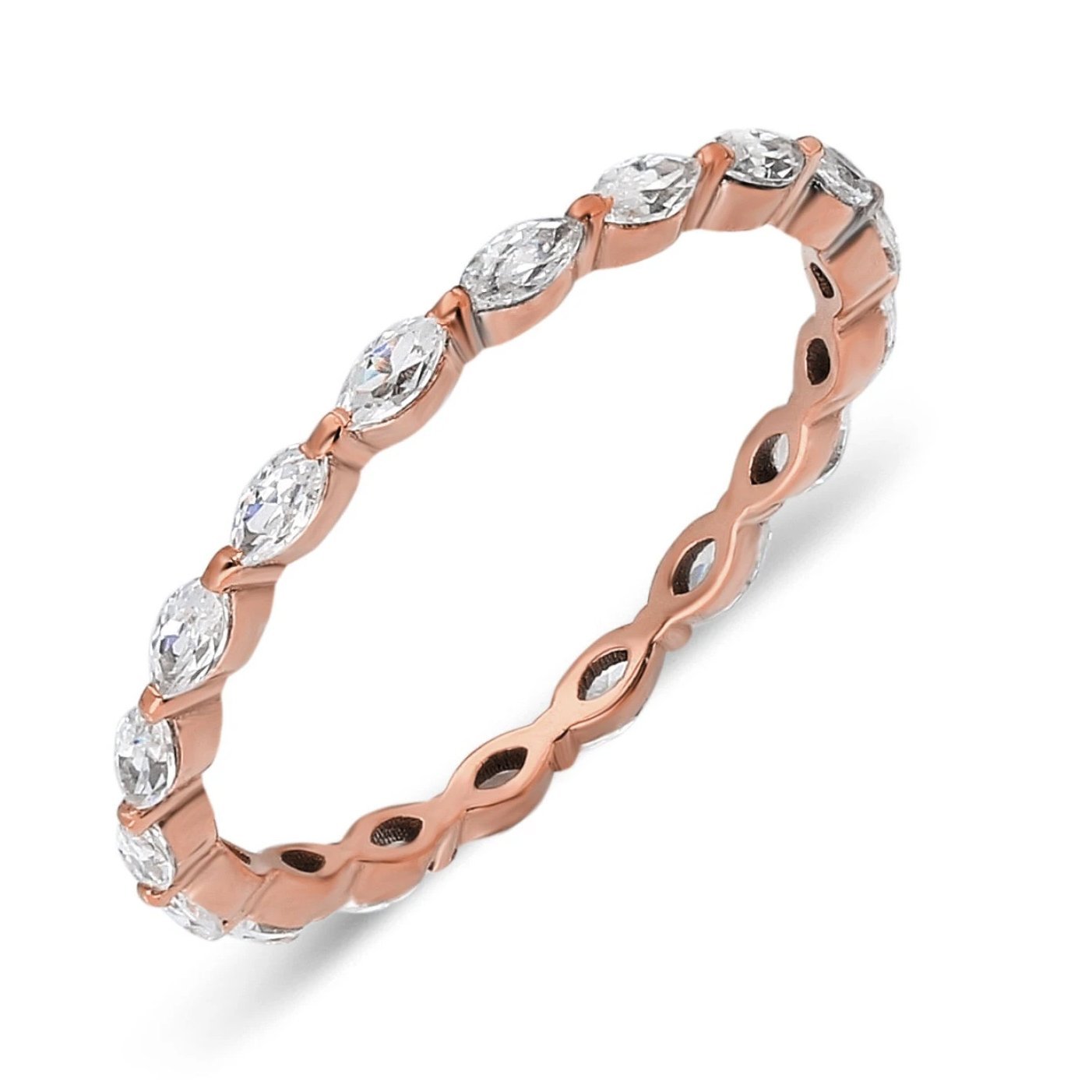 Marquise Eternity Diamond Ring