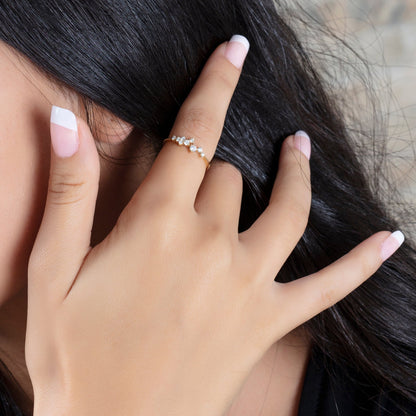 Diamond Cluster Wedding Ring