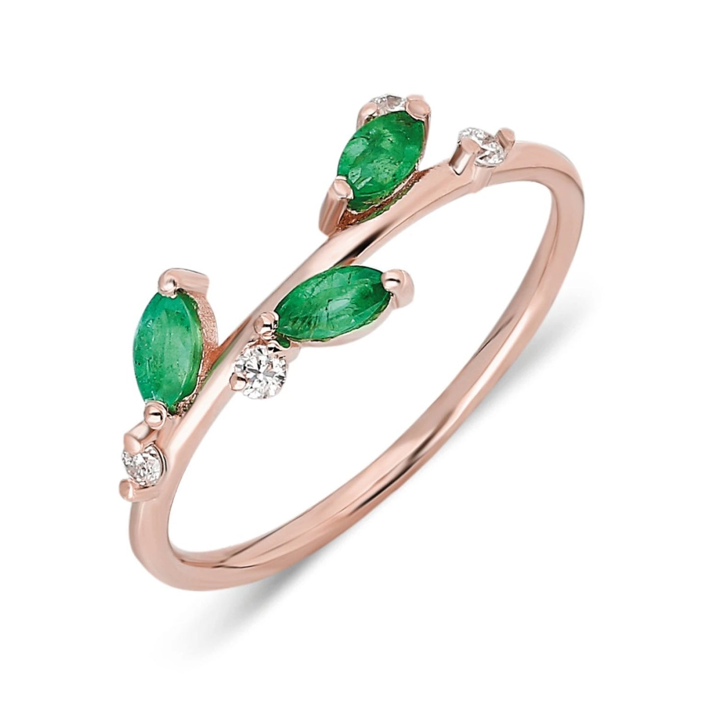 Oval Emerald and Diamond Ring
