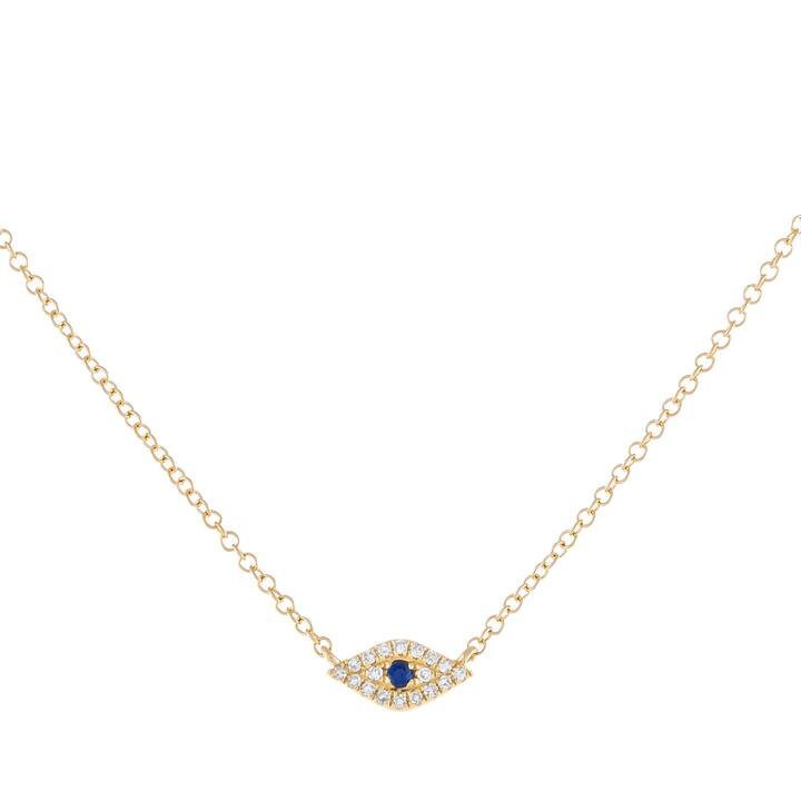 Sapphire Evil Eye Necklace