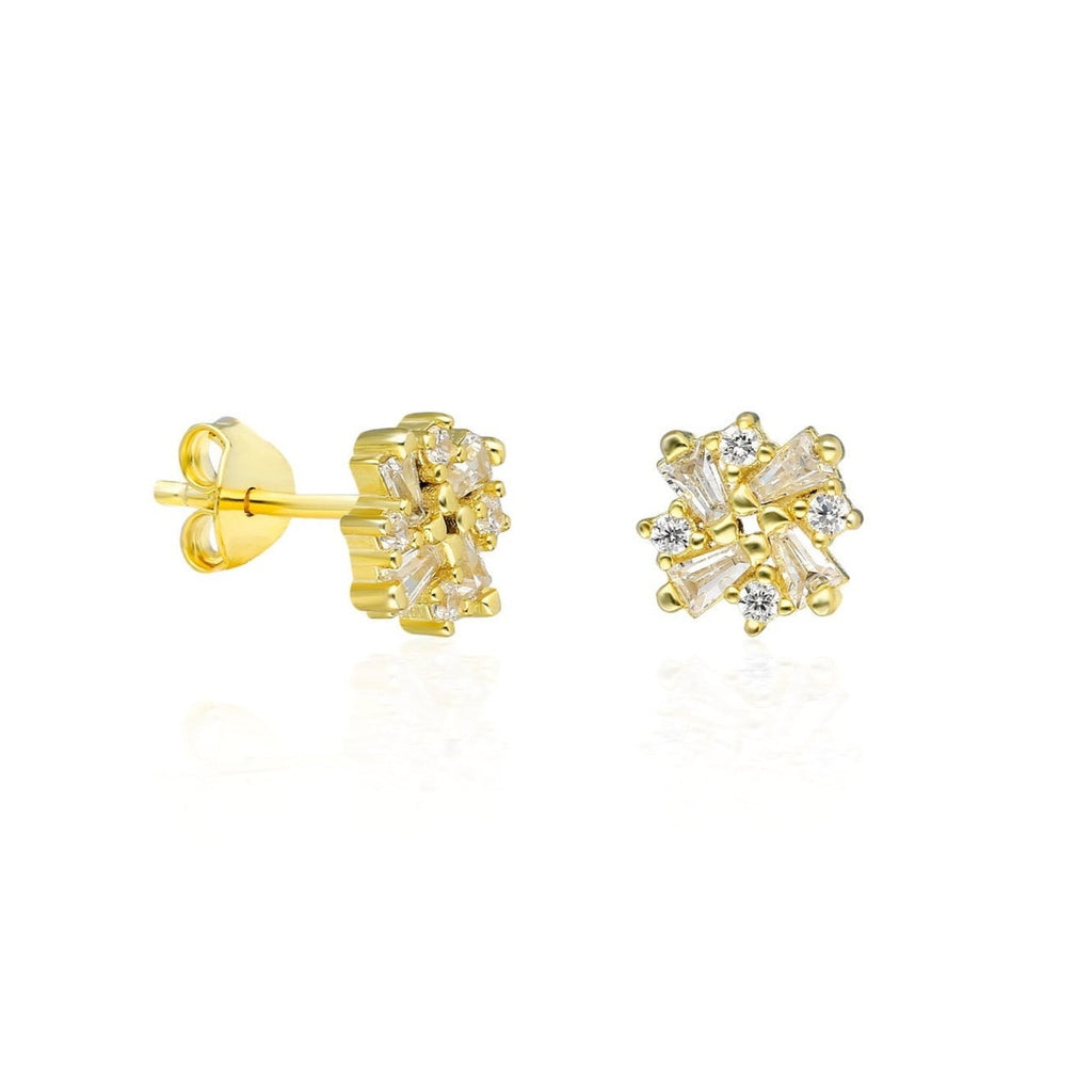 Baguette Diamond Studs / 14k Baguette Diamond Stud Earrings / Diamond Stud Earrings / Birthday Gift / Bridal Gift / Graduation Gift